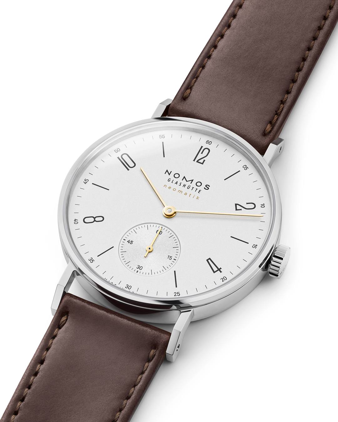 NOMOS Glashutte Tangente neomatik dore wristwatch