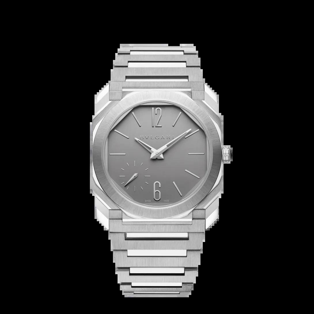 Bvlgari Octo Finissimo 37 mm reference 104351 in satin-finished titanium