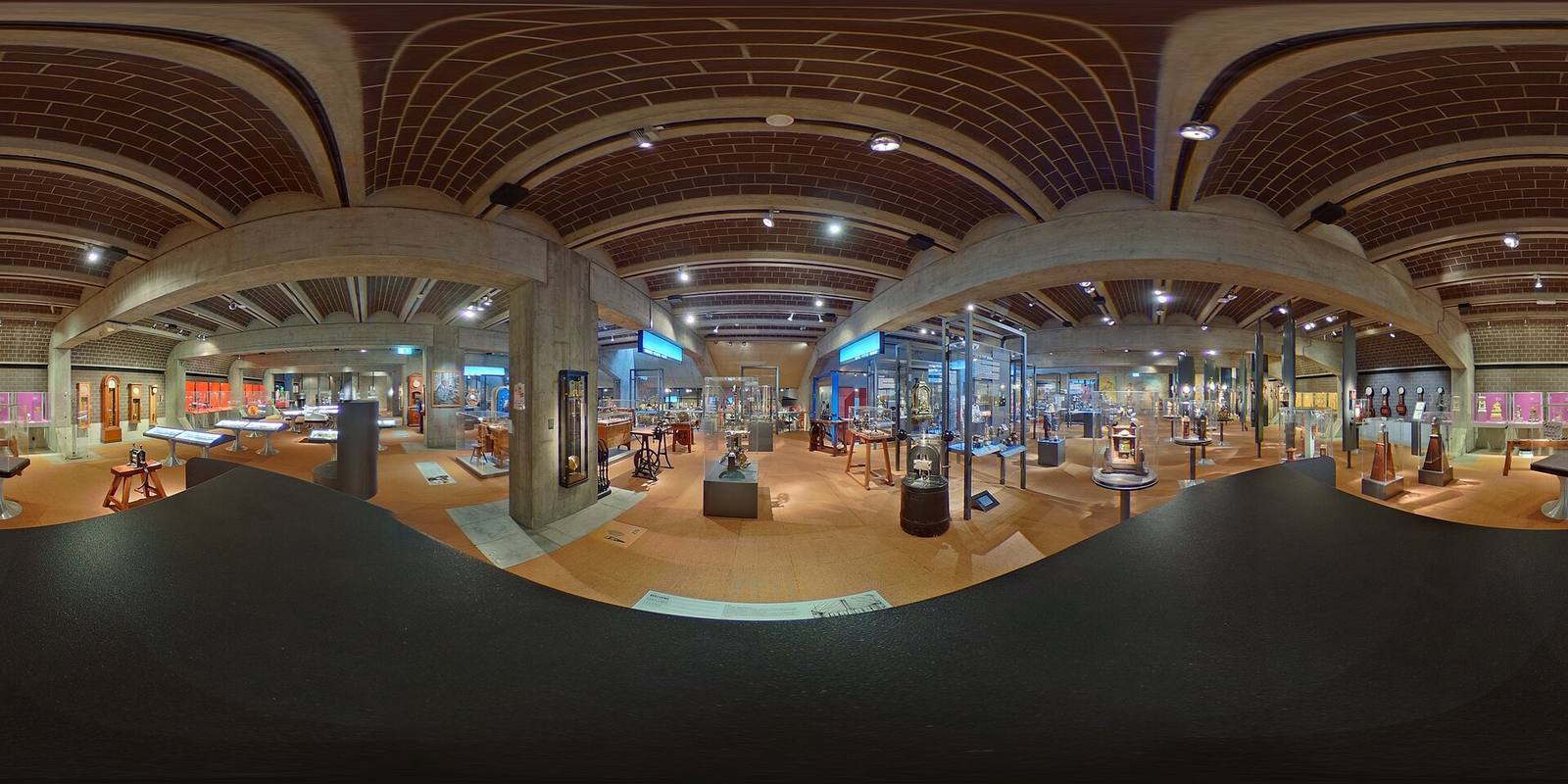 Main gallery interior of the Musee international d horlogerie in La Chaux-de-Fonds