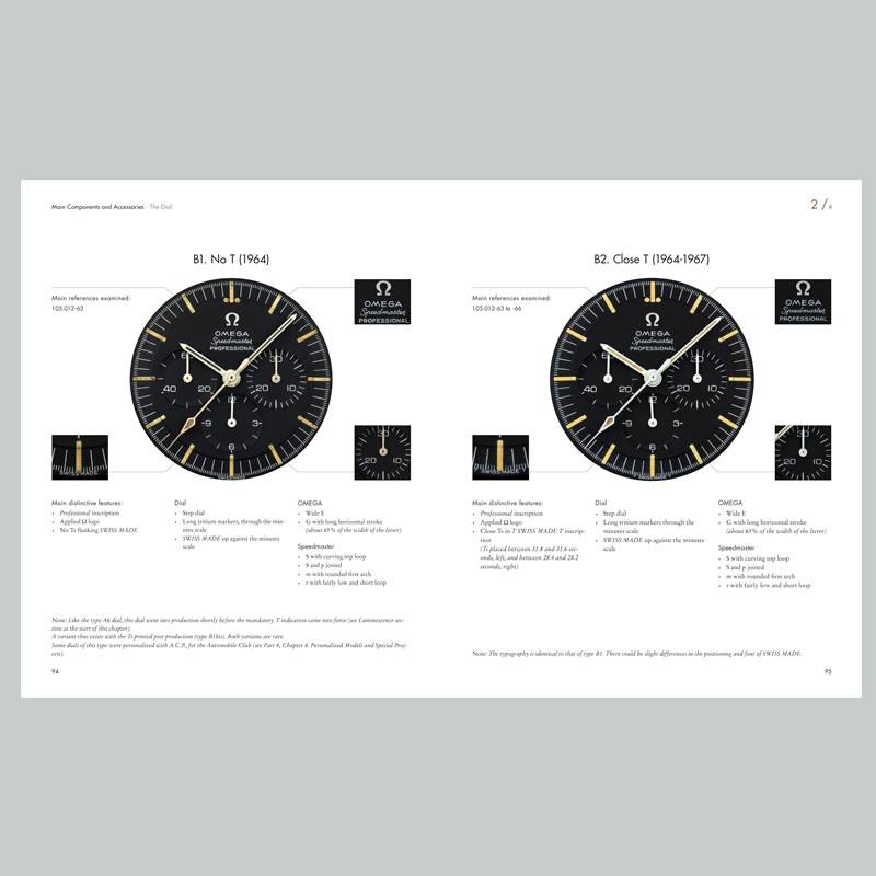 Moonwatch Only third edition spread comparing mid-1960s Speedmaster dial variants
