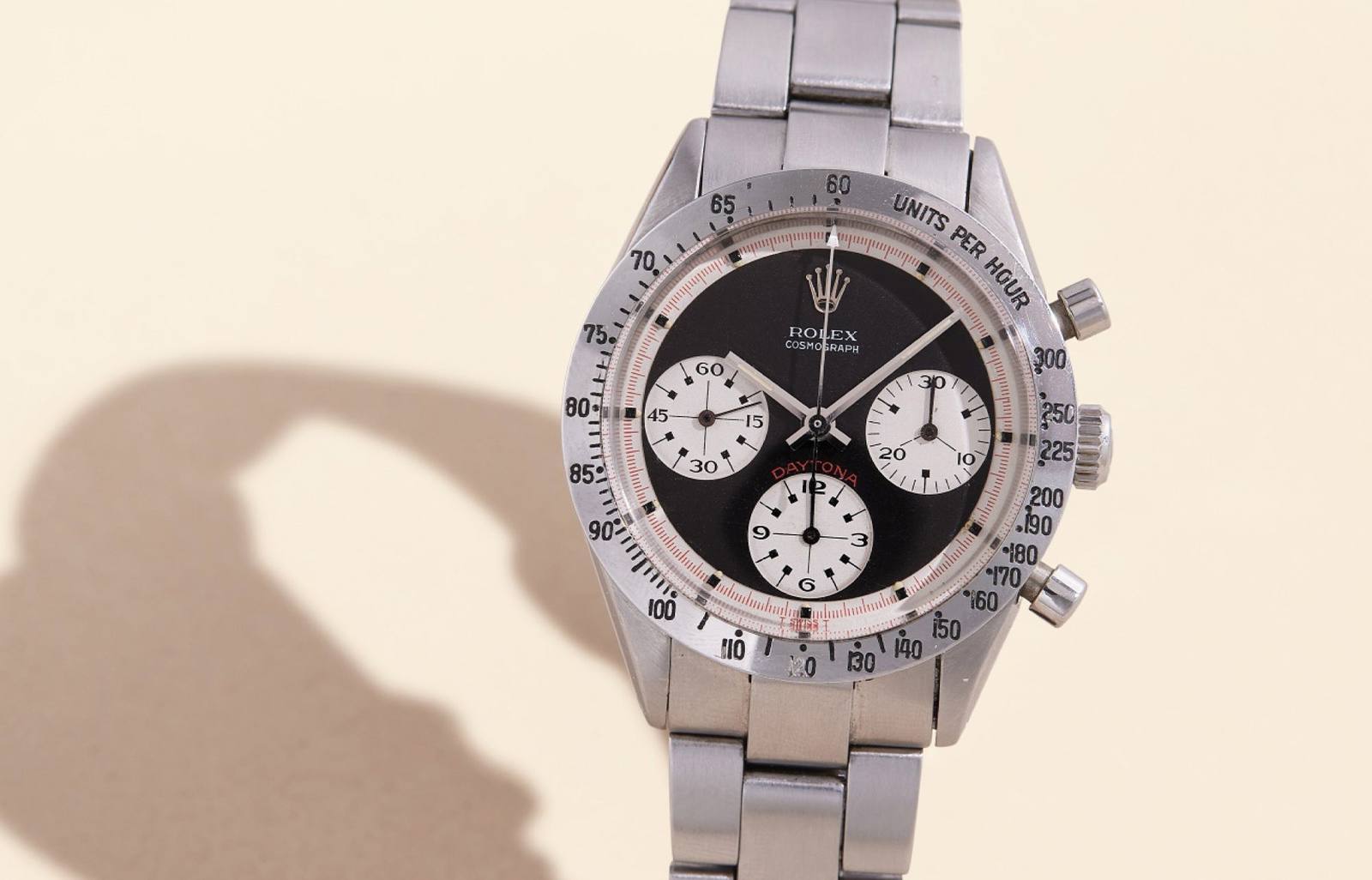 Steel Rolex Daytona ref. 6239 with Paul Newman dial.
